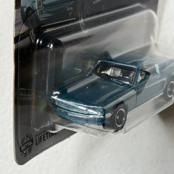 Matchbox 1968 Ford Mustang Fastback Diecast Car Teal Retro Muscle 67/125 - Picture 5 of 6